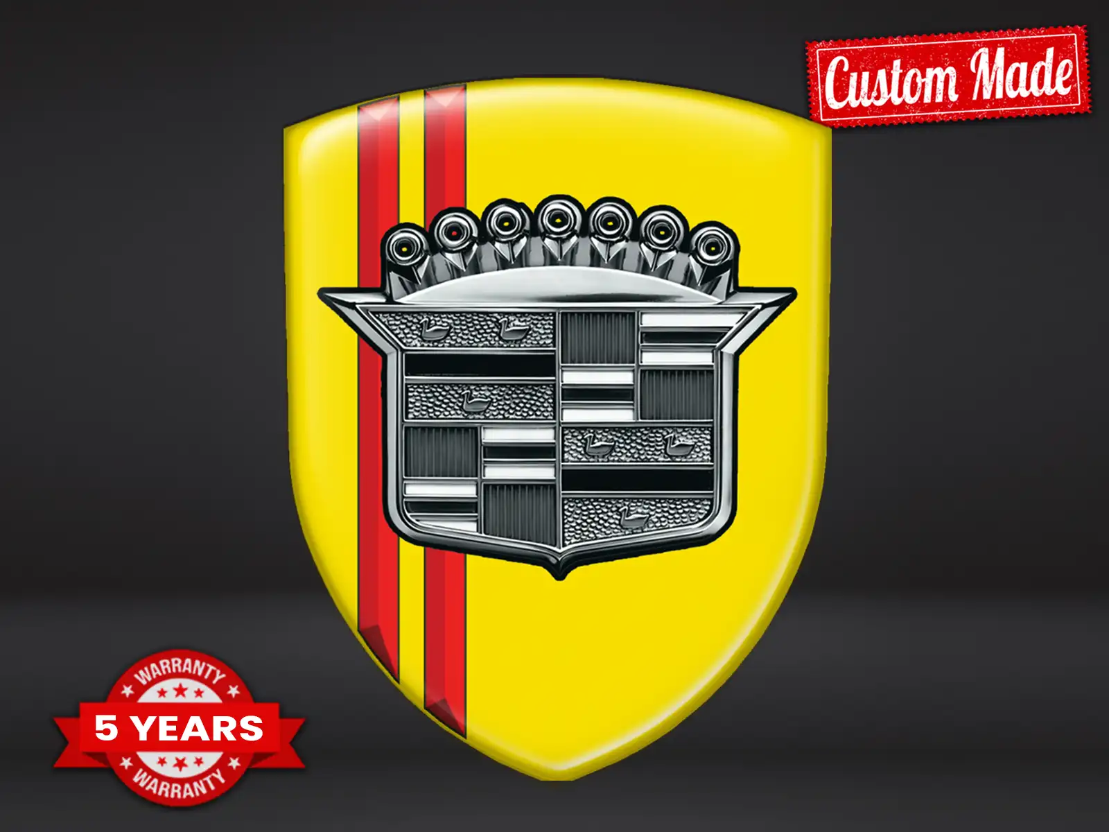 Cadillac Emblèmes Auto Perso Style Max Robuste Pro